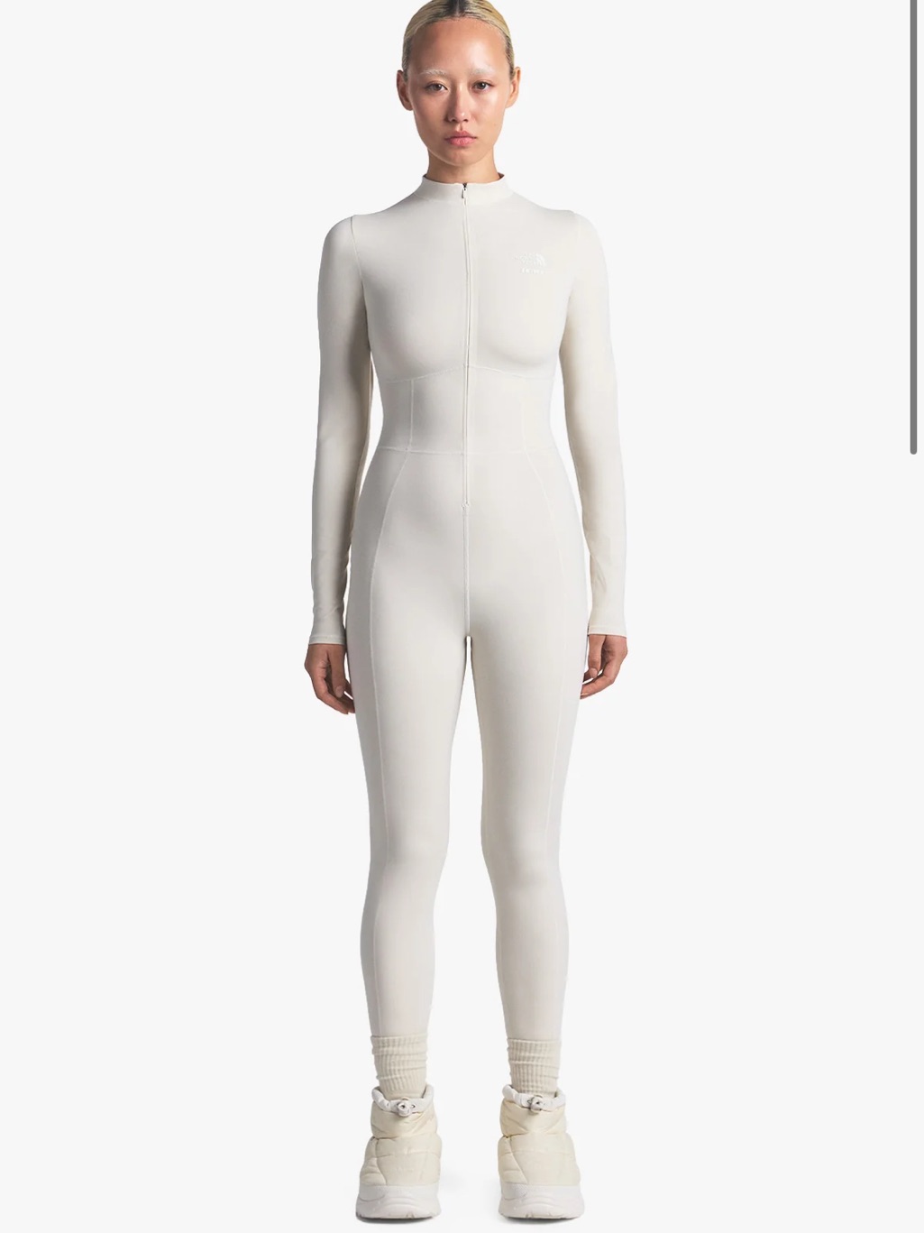 The North Face X Skims Refina Bodysuit In Bone Size Medium